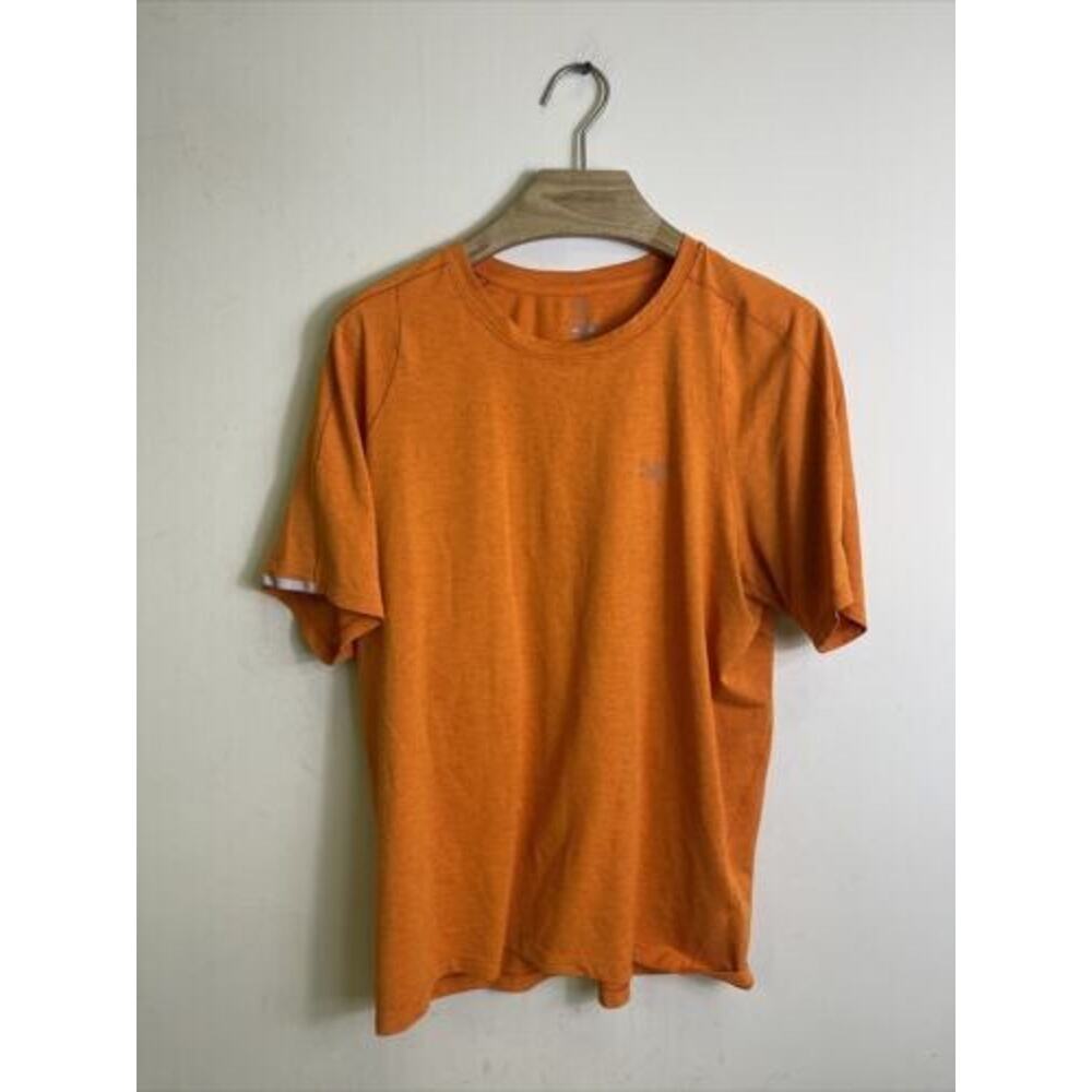 Arc'teryx Mens Medium Cormac Crew SS Shirt Heathered Yellow Orange